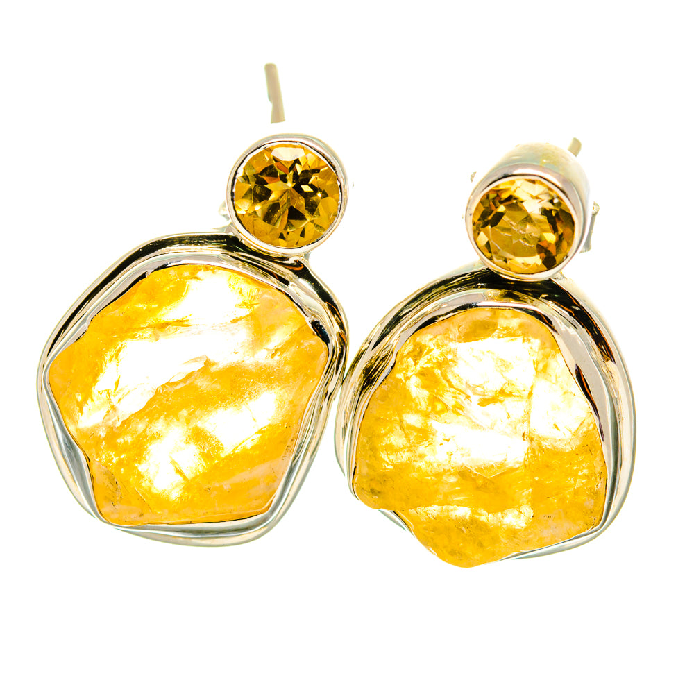 Citrine Earrings handcrafted by Anasilvercos - EARR418696