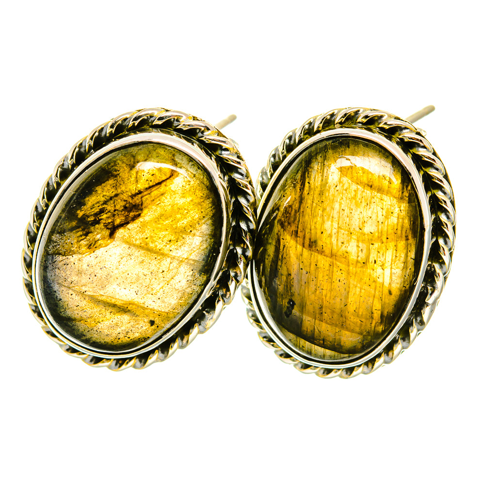 Labradorite Earrings handcrafted by Anasilvercos - EARR418697