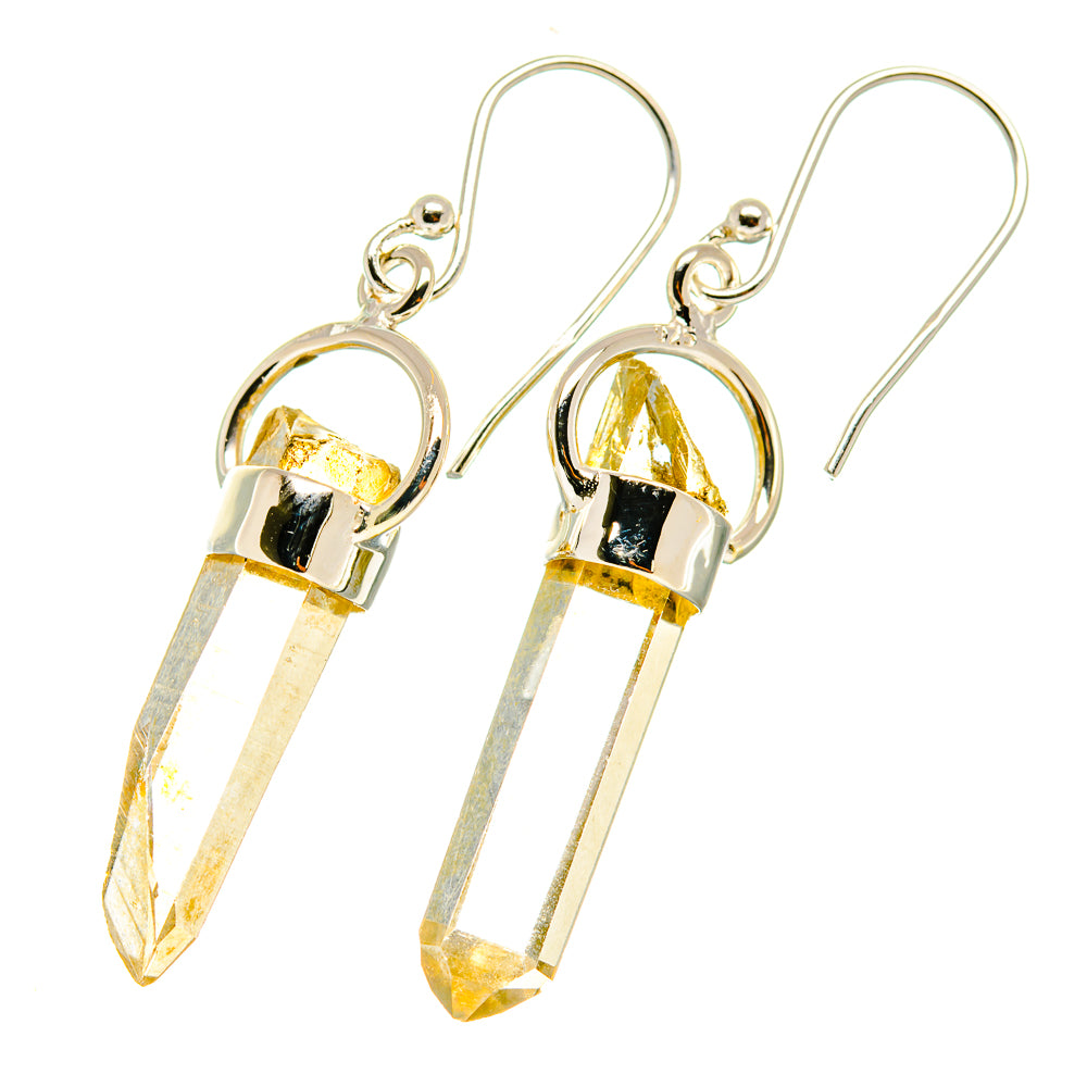 Herkimer Diamond Earrings handcrafted by Anasilvercos - EARR418701