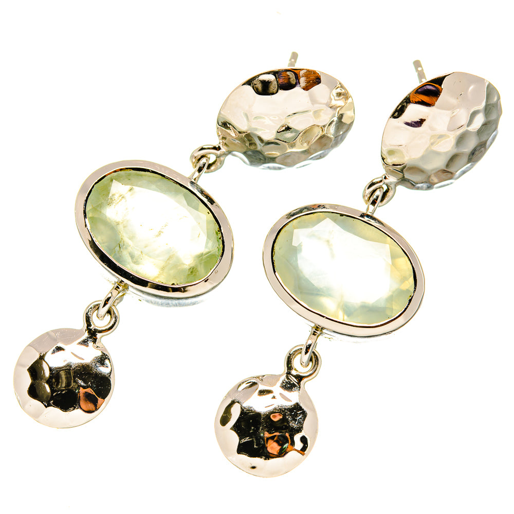 Prehnite Earrings handcrafted by Anasilvercos - EARR418704