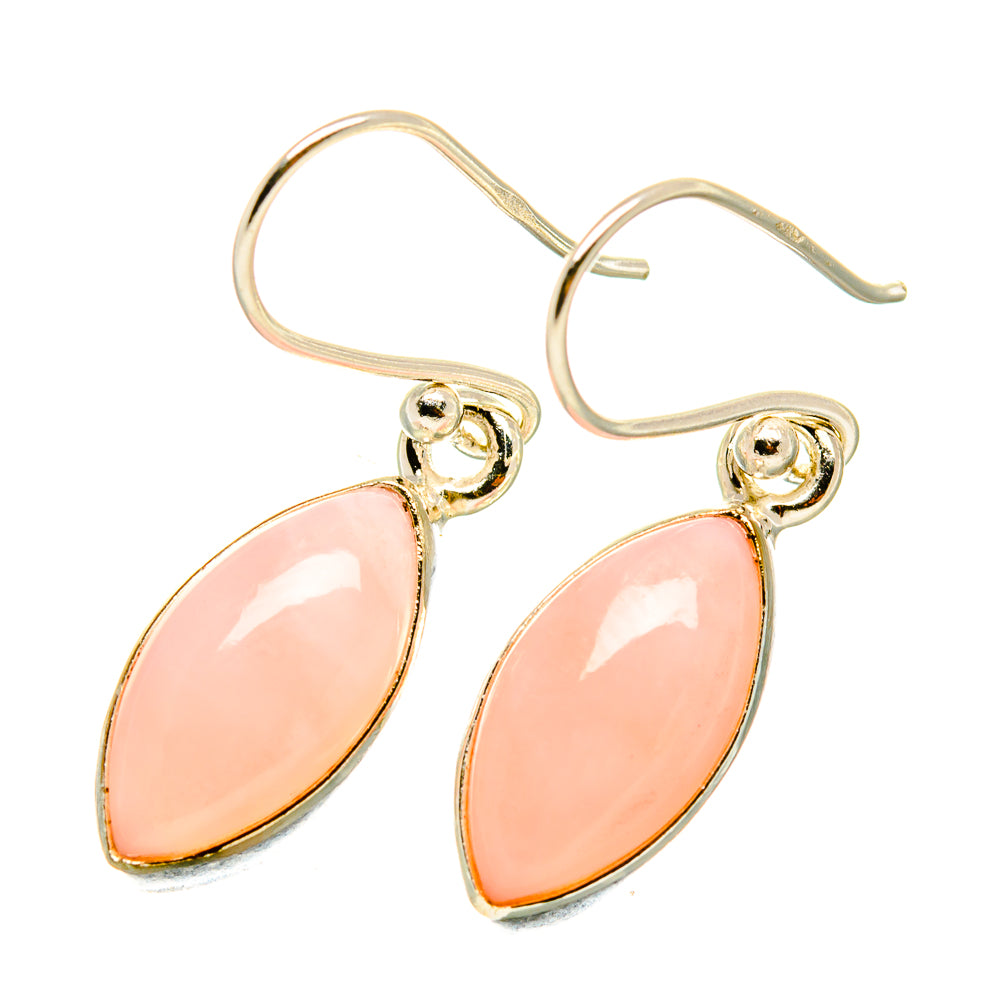 Pink Opal Earrings handcrafted by Anasilvercos - EARR418718