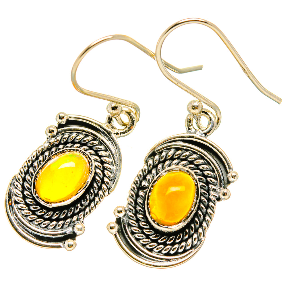 Ethiopian Opal Earrings handcrafted by Anasilvercos - EARR418720