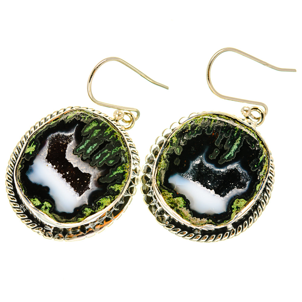 Coconut Geode Druzy Earrings handcrafted by Anasilvercos - EARR418729