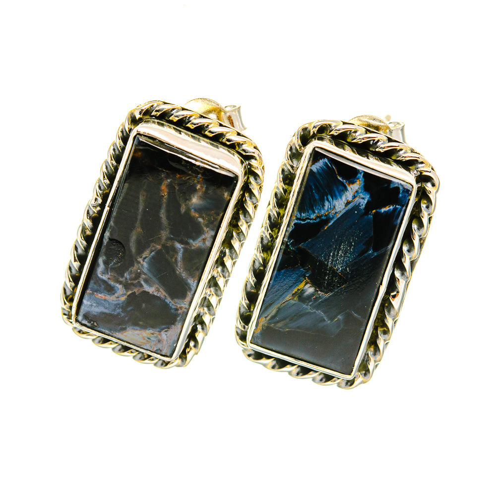 Pietersite Earrings handcrafted by Anasilvercos - EARR418736