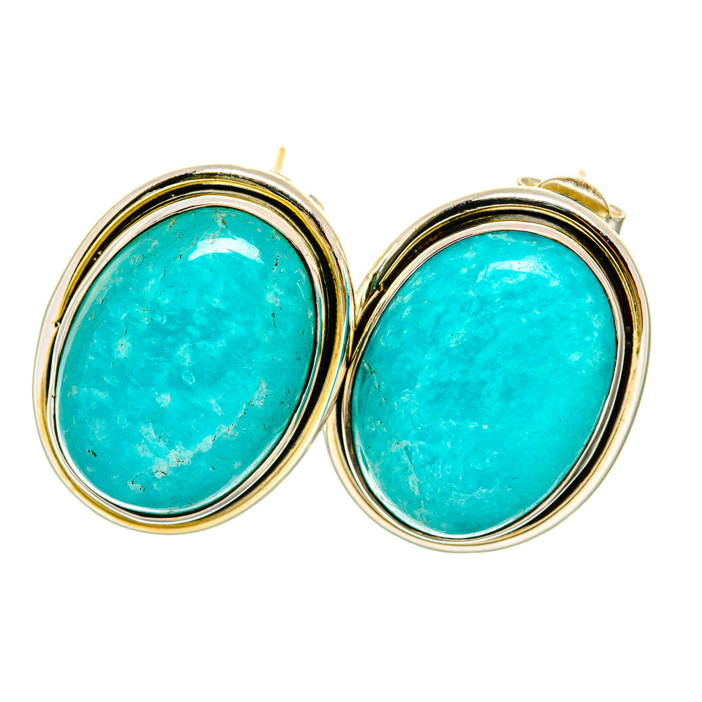 Amazonite Earrings handcrafted by Anasilvercos - EARR418737