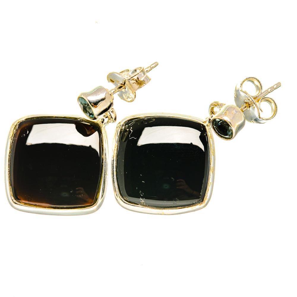 Black Onyx Earrings handcrafted by Anasilvercos - EARR418749