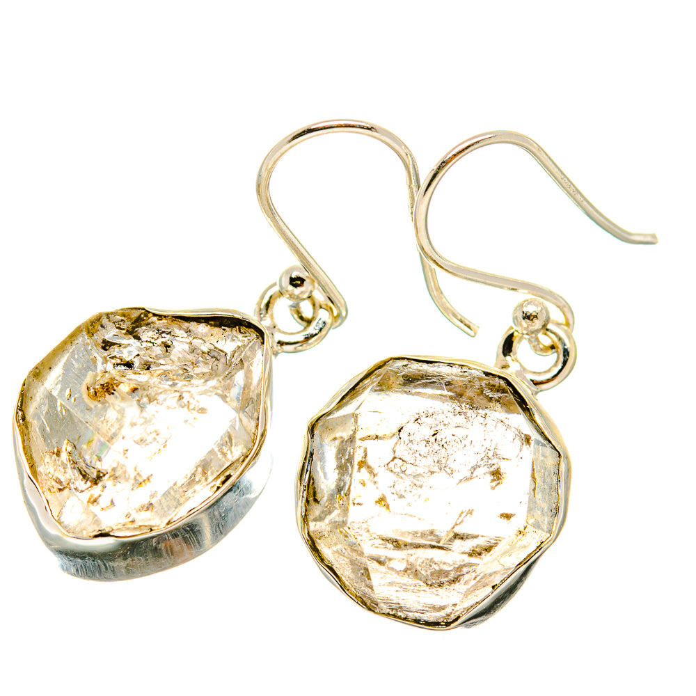 Herkimer Diamond Earrings handcrafted by Anasilvercos - EARR418752