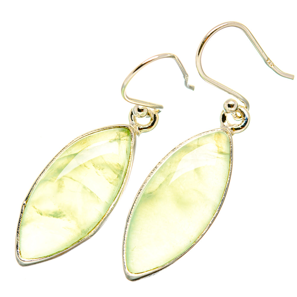Prehnite Earrings handcrafted by Anasilvercos - EARR418756