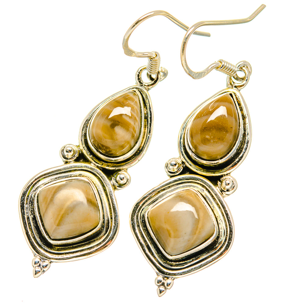 Imperial Jasper Earrings handcrafted by Anasilvercos - EARR418760