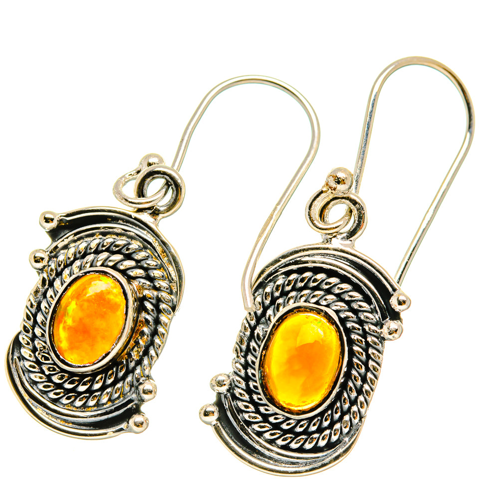 Ethiopian Opal Earrings handcrafted by Anasilvercos - EARR418768