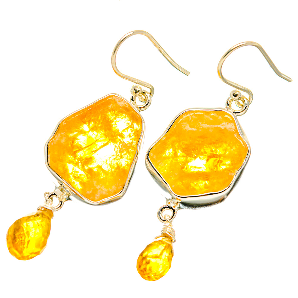 Citrine Earrings handcrafted by Anasilvercos - EARR418786