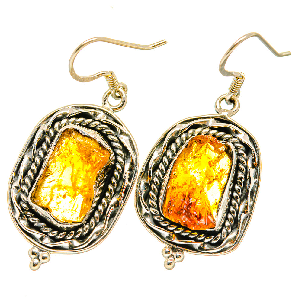 Citrine Earrings handcrafted by Anasilvercos - EARR418787