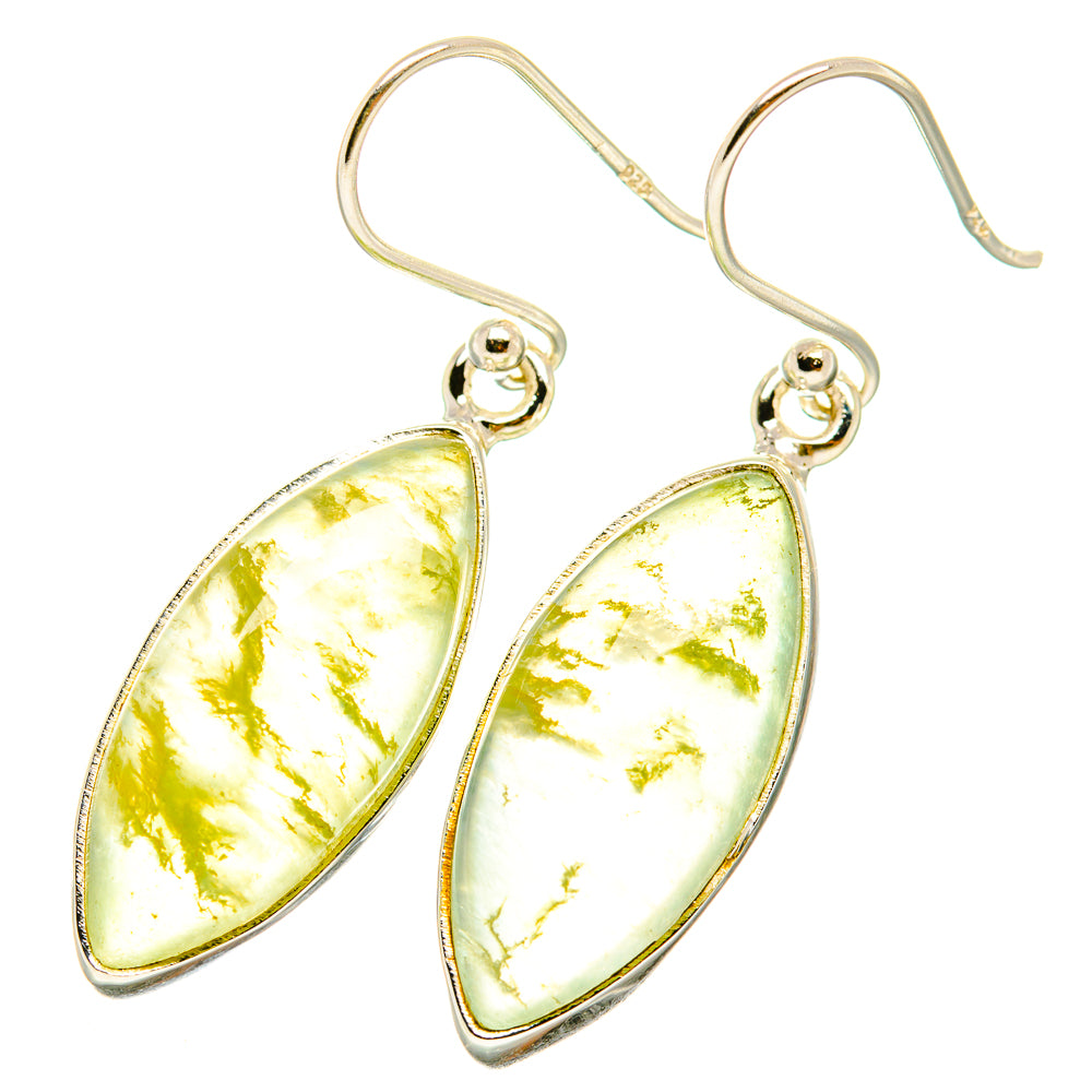 Prehnite Earrings handcrafted by Anasilvercos - EARR418790
