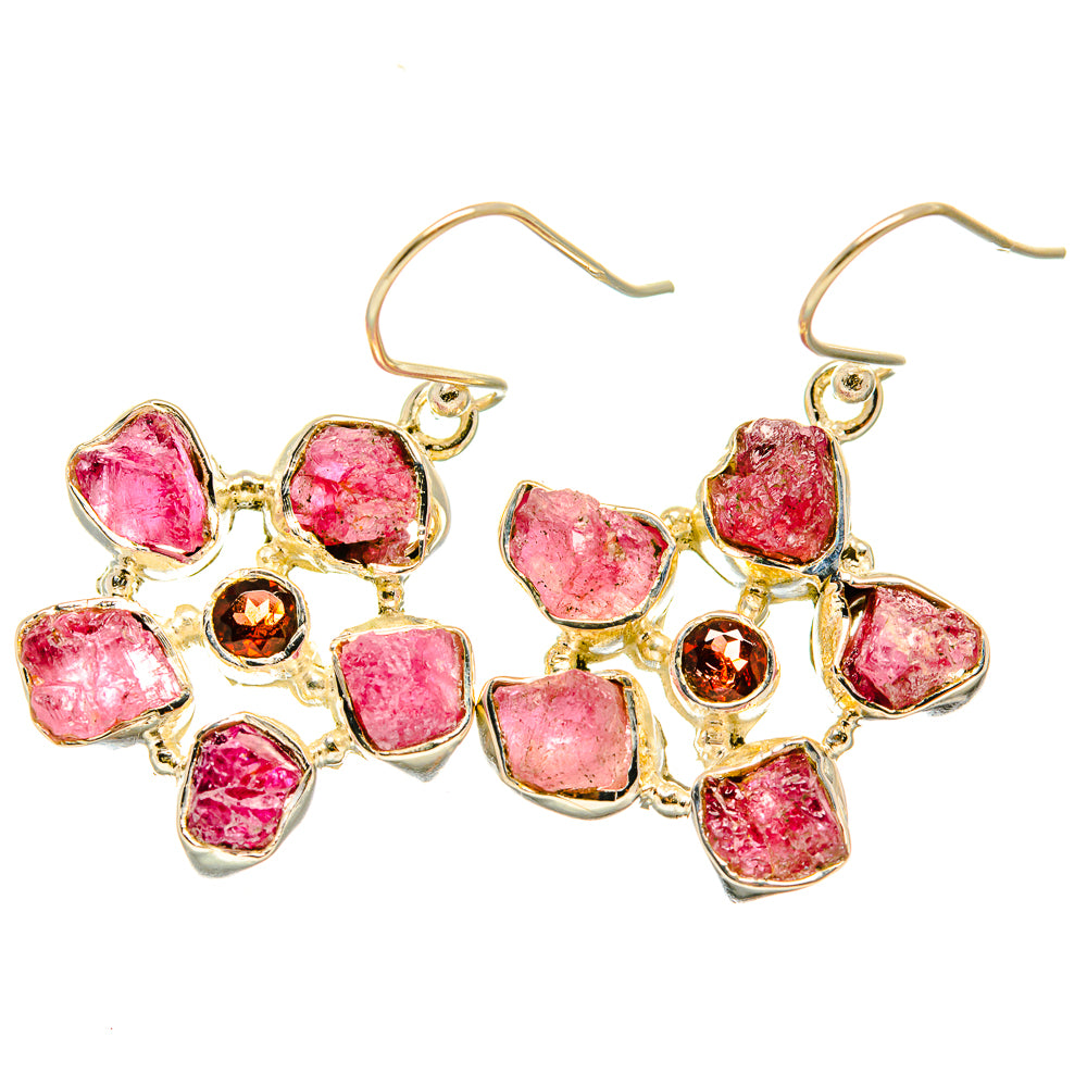 Pink Tourmaline Earrings handcrafted by Anasilvercos - EARR418791