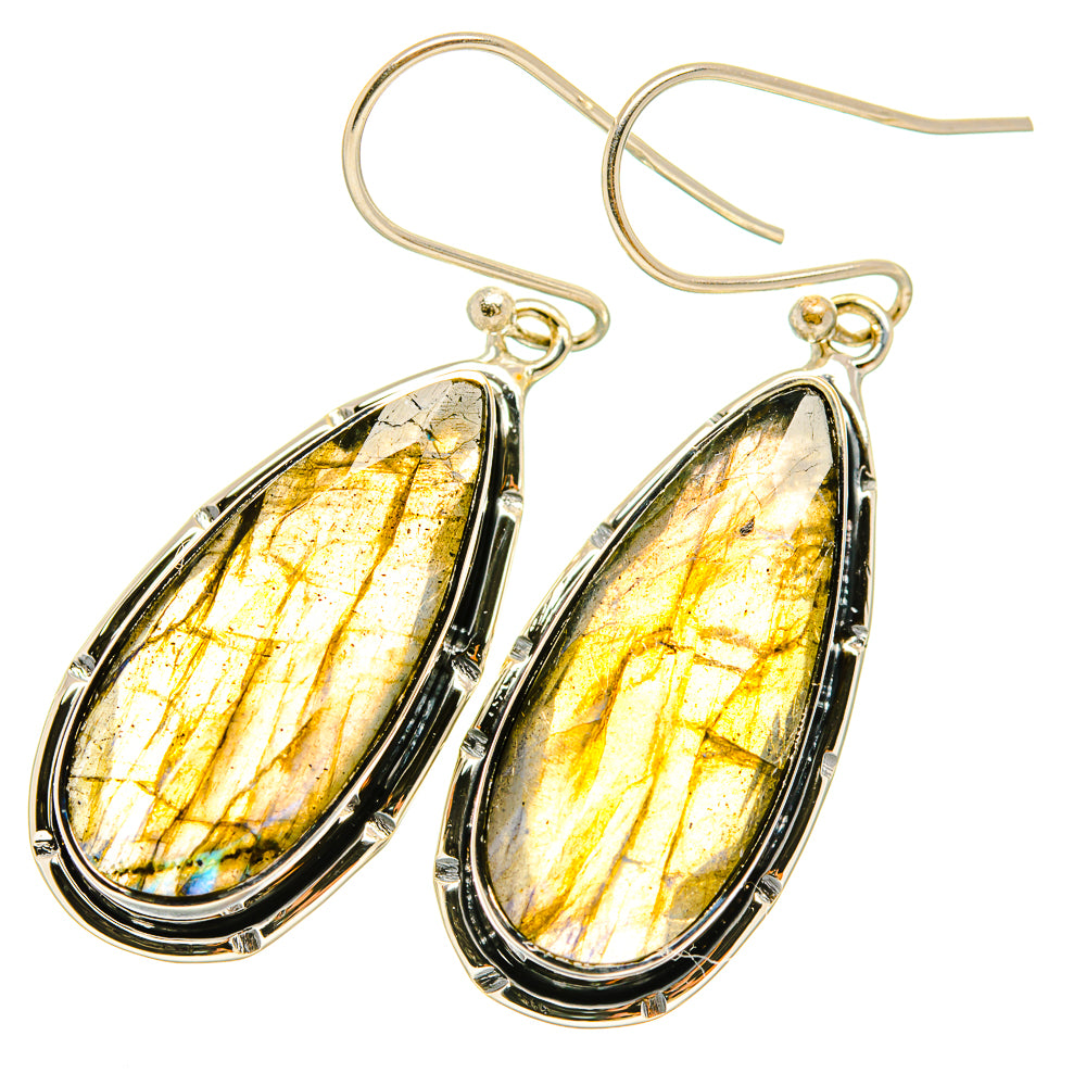 Labradorite Earrings handcrafted by Anasilvercos - EARR418793