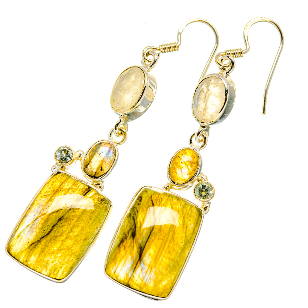 Labradorite Earrings handcrafted by Anasilvercos - EARR418795