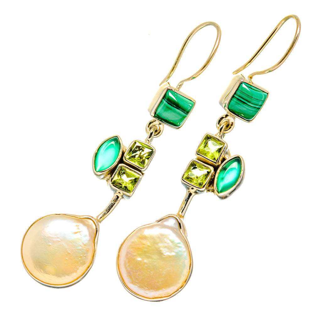 Mother Of Pearl Earrings handcrafted by Anasilvercos - EARR418798