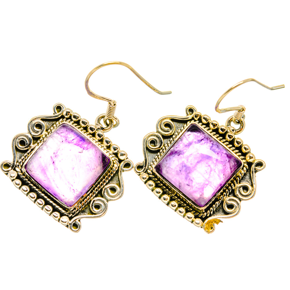 Amethyst Earrings handcrafted by Anasilvercos - EARR418802