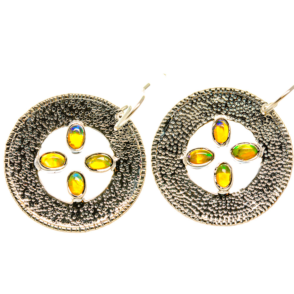 Ethiopian Opal Earrings handcrafted by Anasilvercos - EARR418809