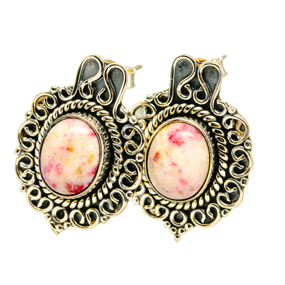 Thulite Earrings handcrafted by Anasilvercos - EARR418817