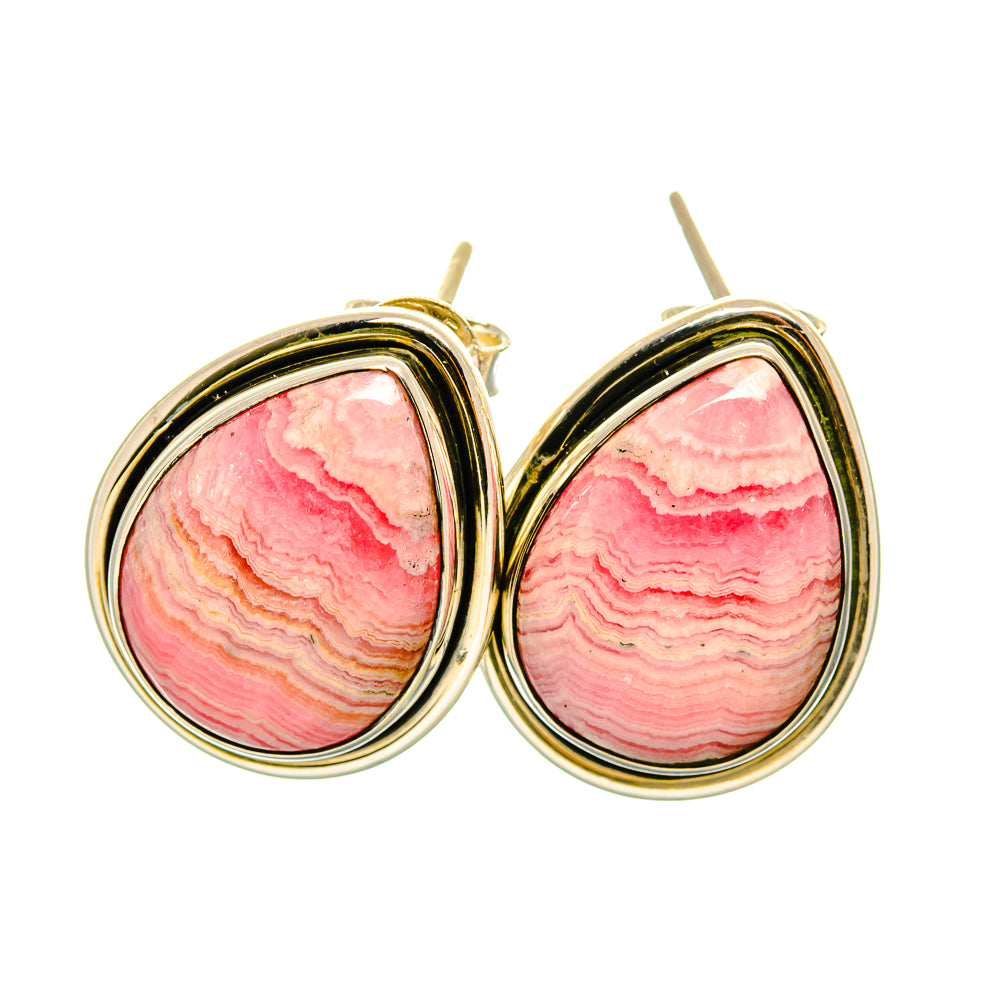 Rhodochrosite Earrings handcrafted by Anasilvercos - EARR418830