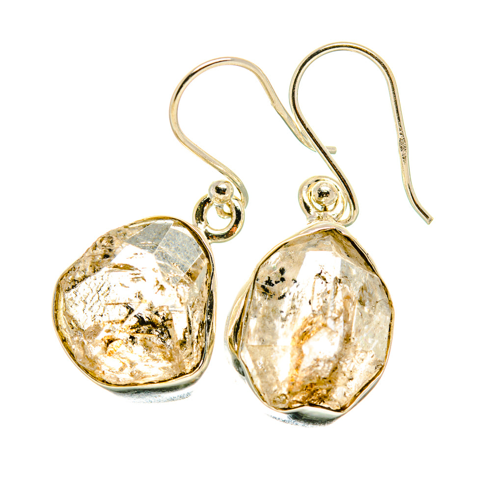 Herkimer Diamond Earrings handcrafted by Anasilvercos - EARR418834