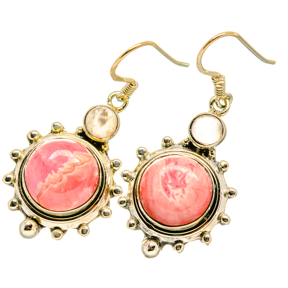 Rhodochrosite Earrings handcrafted by Anasilvercos - EARR418836