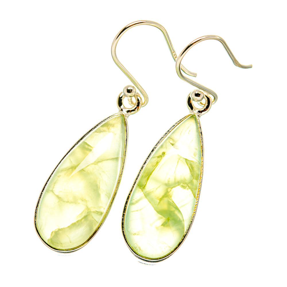 Prehnite Earrings handcrafted by Anasilvercos - EARR418837