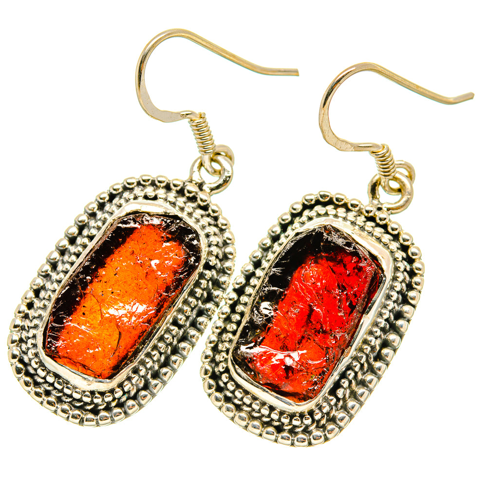 Garnet Earrings handcrafted by Anasilvercos - EARR418839