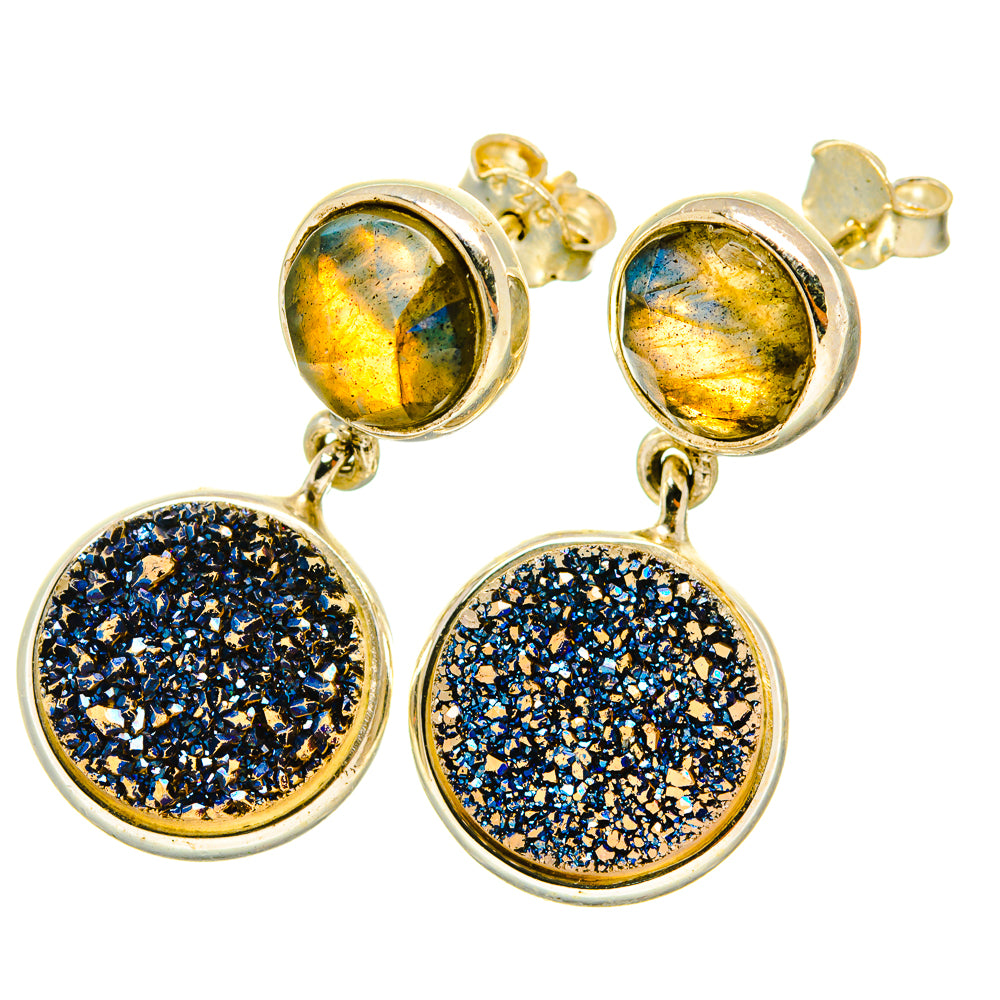 Titanium Druzy Earrings handcrafted by Anasilvercos - EARR418843