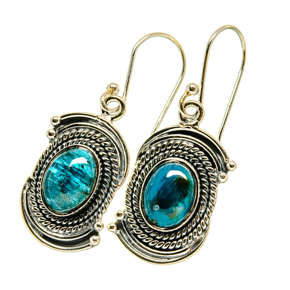 Shattuckite Earrings handcrafted by Anasilvercos - EARR418846