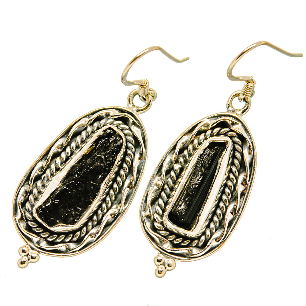 Black Tourmaline Earrings handcrafted by Anasilvercos - EARR418862