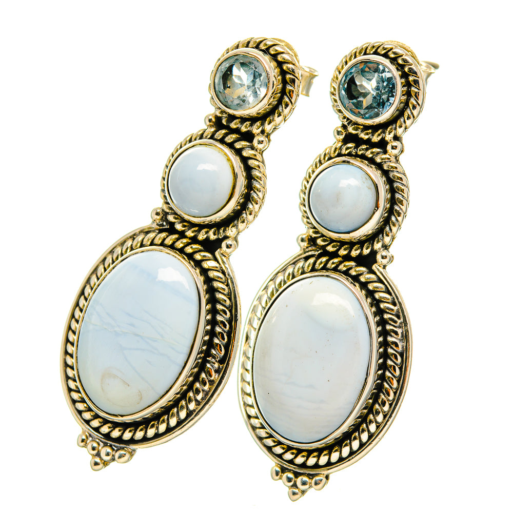 Owyhee Opal Earrings handcrafted by Anasilvercos - EARR418864