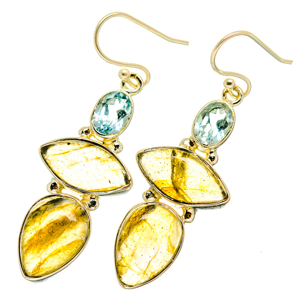 Labradorite Earrings handcrafted by Anasilvercos - EARR418866