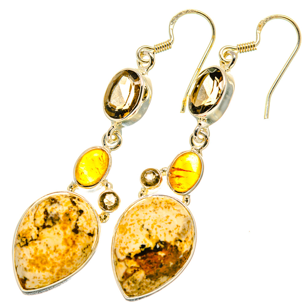 Picture Jasper Earrings handcrafted by Anasilvercos - EARR418868