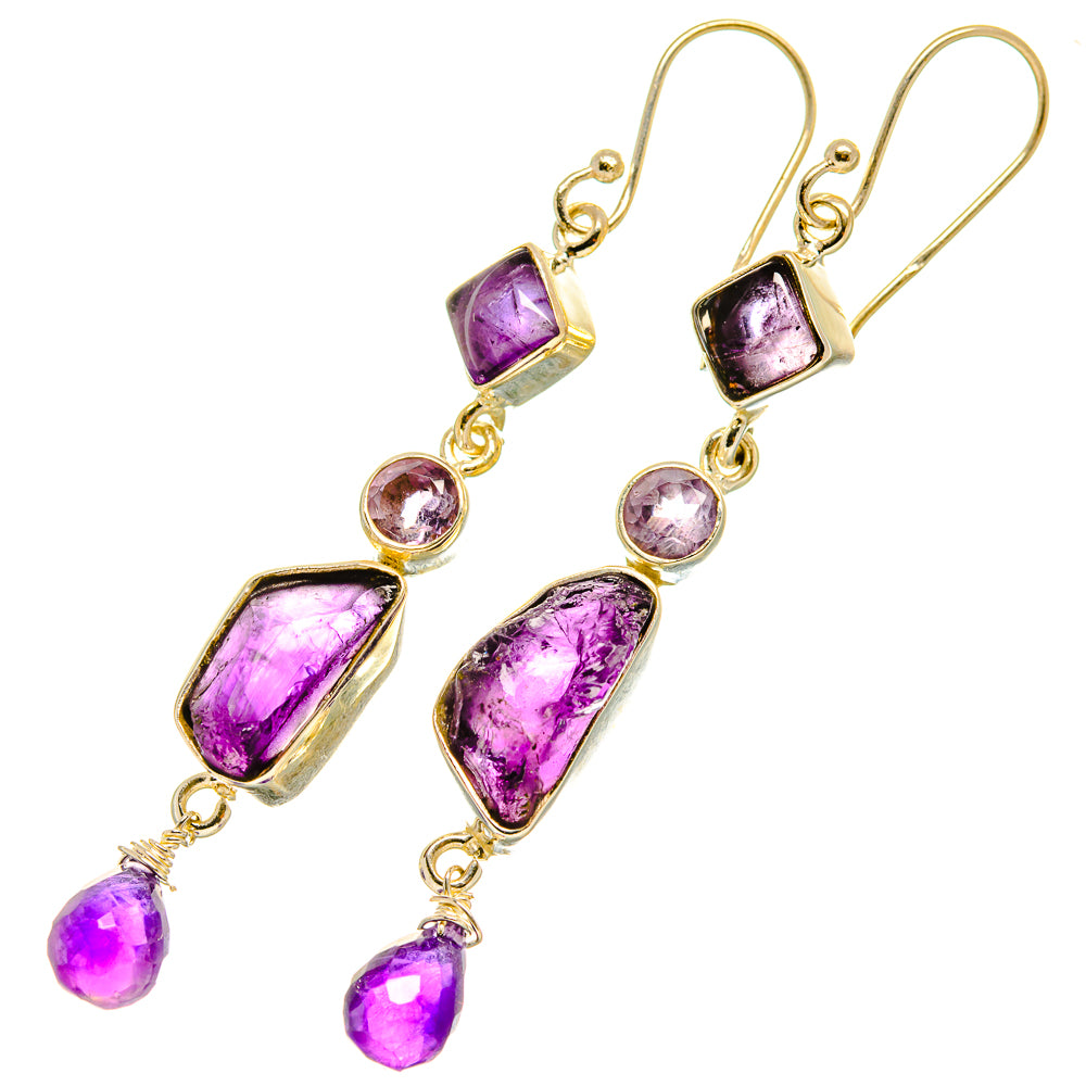 Amethyst Earrings handcrafted by Anasilvercos - EARR418869