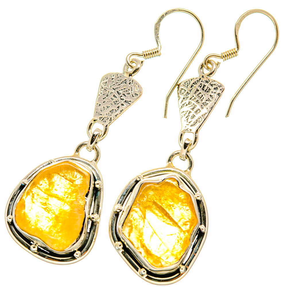 Citrine Earrings handcrafted by Anasilvercos - EARR418872