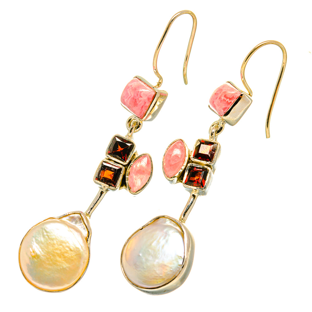 Mother Of Pearl Earrings handcrafted by Anasilvercos - EARR418873