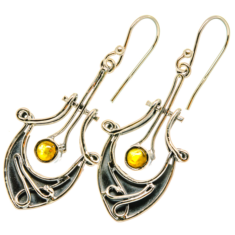 Citrine Earrings handcrafted by Anasilvercos - EARR418880