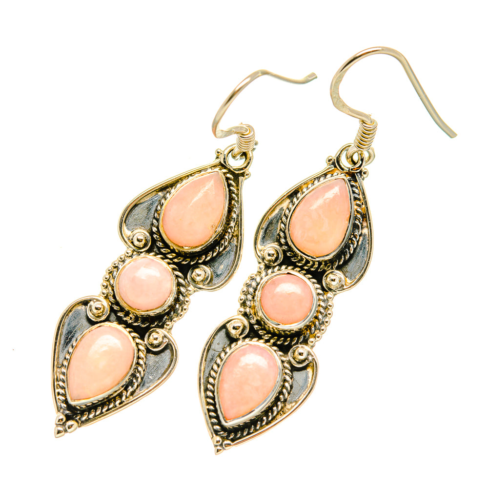 Pink Opal Earrings handcrafted by Anasilvercos - EARR418891