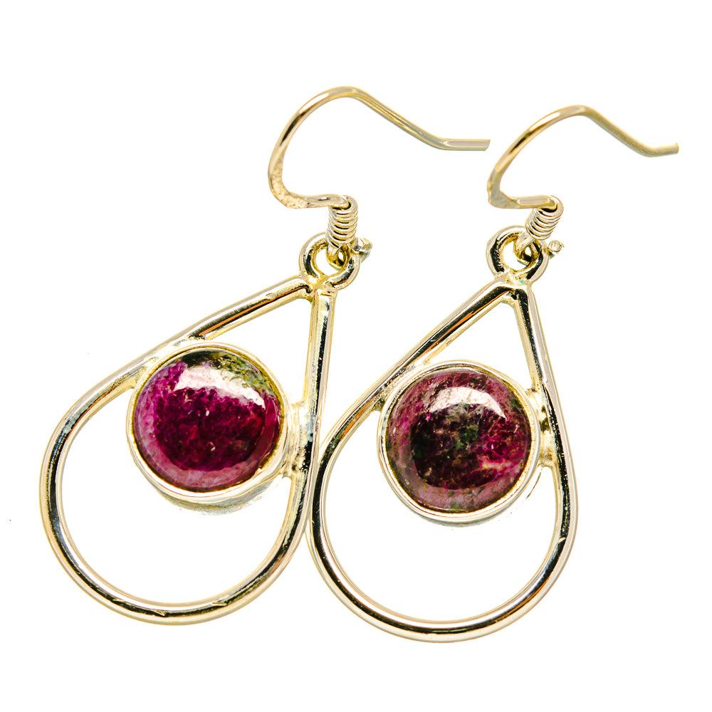 Ruby Zoisite Earrings handcrafted by Anasilvercos - EARR418896