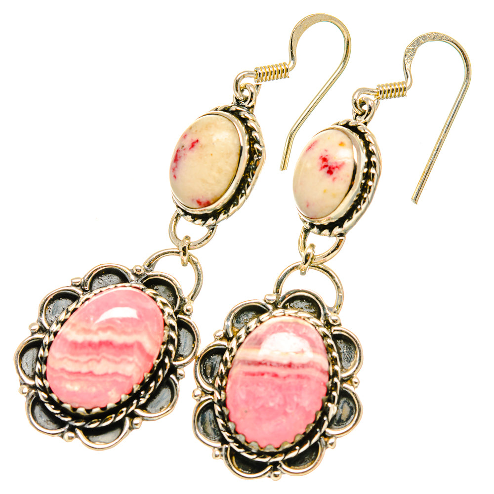 Rhodochrosite Earrings handcrafted by Anasilvercos - EARR418897