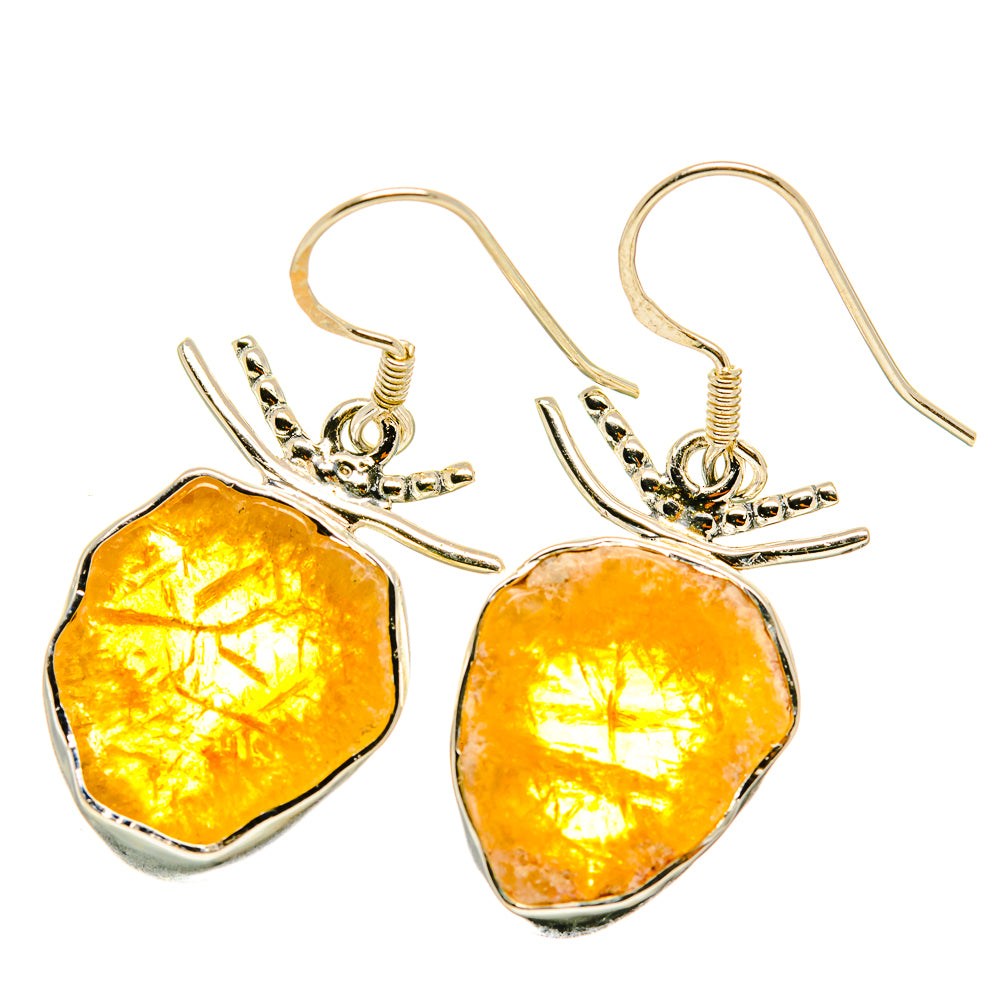 Citrine Earrings handcrafted by Anasilvercos - EARR418905
