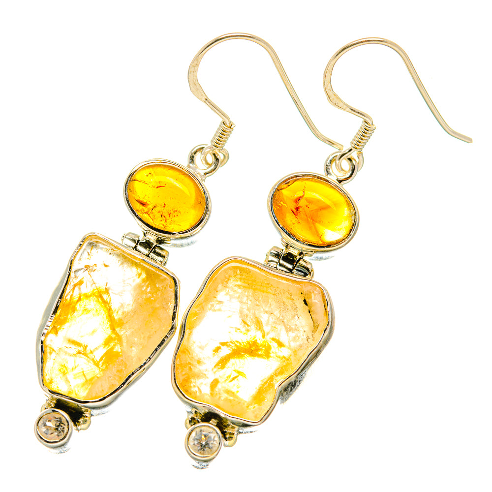 Citrine Earrings handcrafted by Anasilvercos - EARR418910