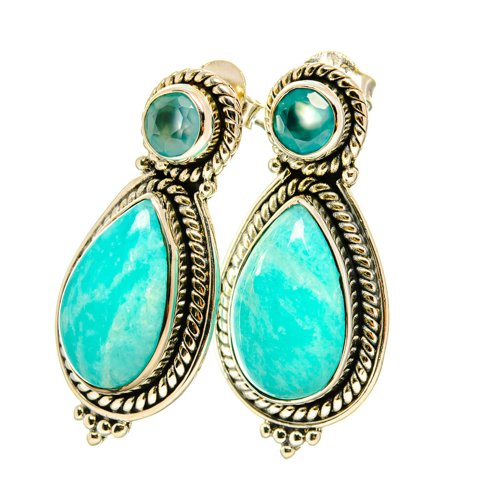 Larimar Earrings handcrafted by Anasilvercos - EARR418916