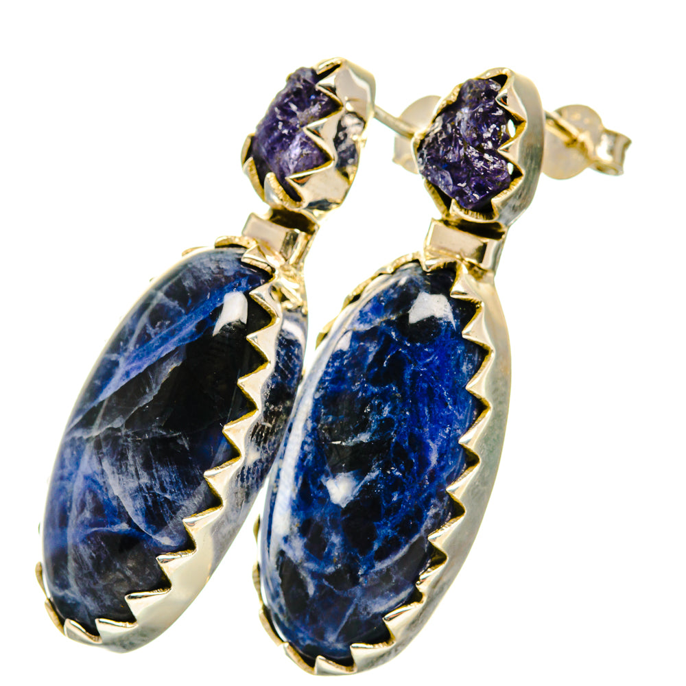 Sodalite Earrings handcrafted by Anasilvercos - EARR418920
