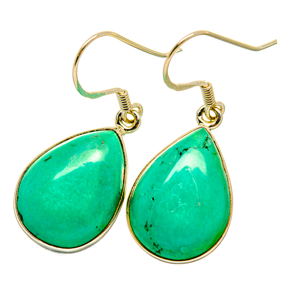 Arizona Turquoise Earrings handcrafted by Anasilvercos - EARR418937