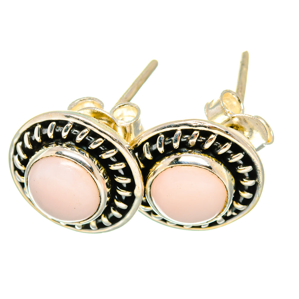Pink Opal Earrings handcrafted by Anasilvercos - EARR418948