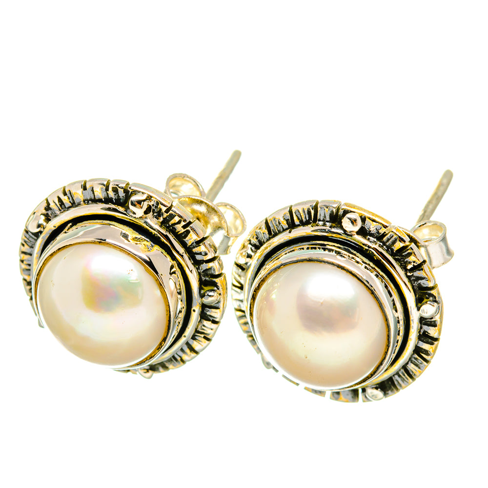 Cultured Pearl Earrings handcrafted by Anasilvercos - EARR418953