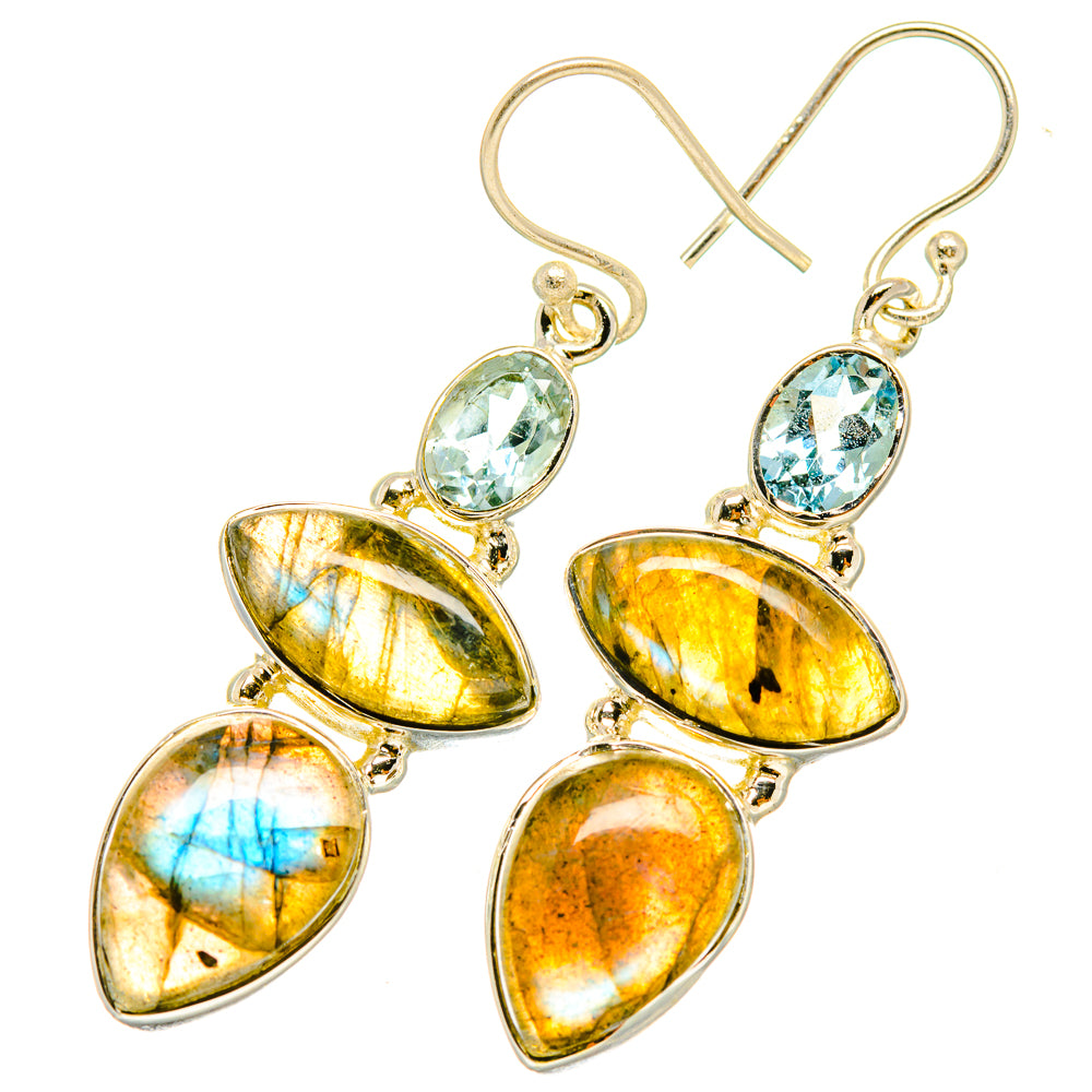Labradorite Earrings handcrafted by Anasilvercos - EARR418988